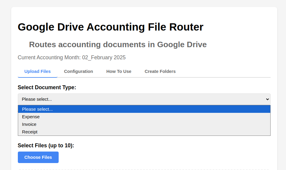 Google Drive Accounting Doc Router For Israeli Freelancers (Apps Script)