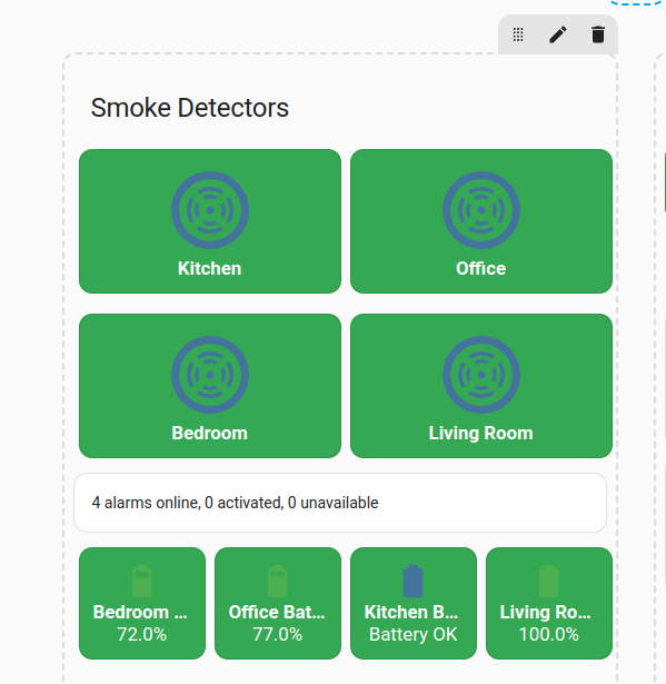 Home Assistant: Smoke Alarm Display & Automations